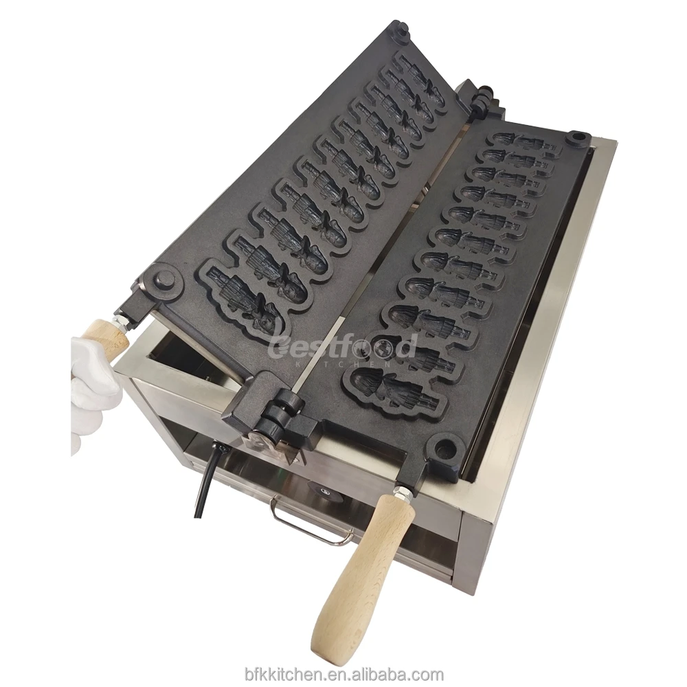 Commercial Non Stick Waffle Plate Square Mini Grill Doll Waffle Maker With Temperature Control And Timer