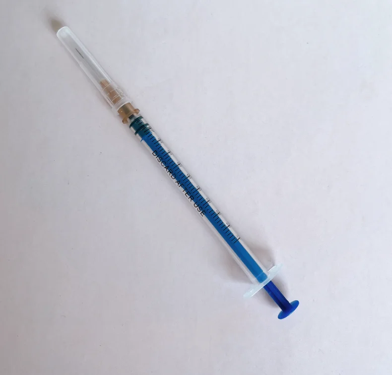 Wholesale high quality disposable beauty syringe 1ml luer slip and luer lock syringe