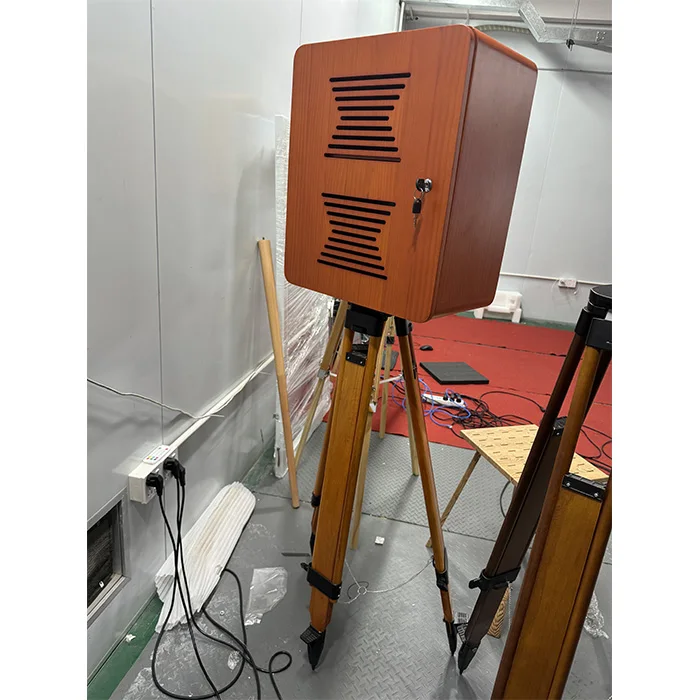 Portable Real Wood Light Weight Touch Screen DSLR Vintage PhotoBooth with Printer and Camera