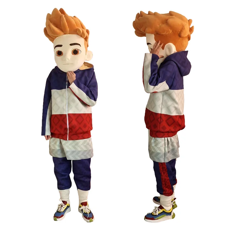 Factory Custom 3D Design Mascot Costume Cartoon Engraving Character Image Design Cartoon Mascot Clothing For Big Boy Display