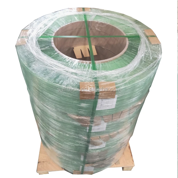 Green Color PET Strap Plastic Strap PET Strapping Band for Cotton Bale Polyester Fiber Packing
