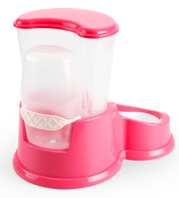682 Made In Taiwan Manufacturer Water And Food Container 2 In 1 Pet Feeder Dog Cat Food Bowl