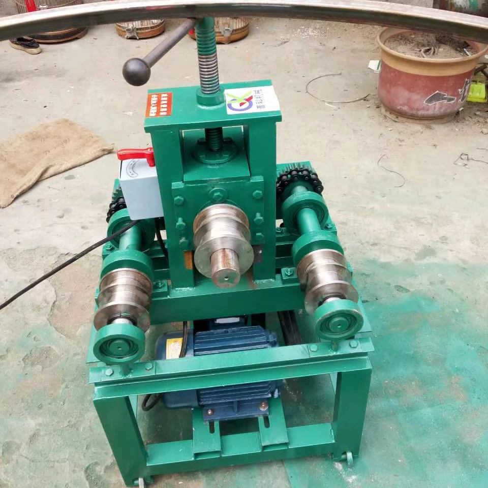 Metal square Tube Round Tube Electric Bending Machine Multi-functional Greenhouse Rolling Vertical Bending Machine