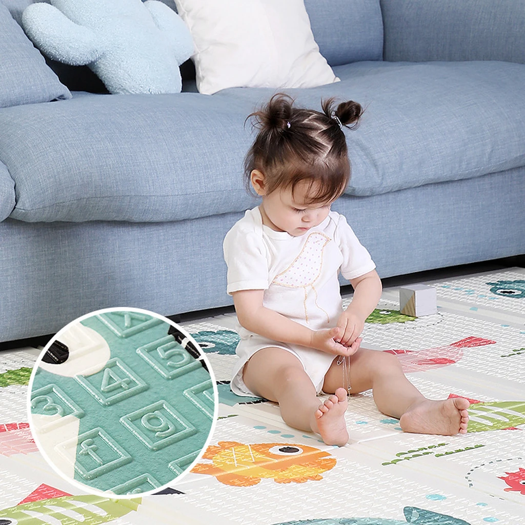 Large Baby Playmat XPE Material Eco-friendly 200*180*1cm Baby Play Mat for House Playroom Children Play Floor Mat Rectangular