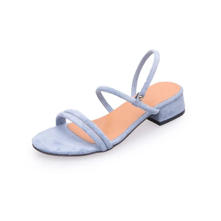 
Fashion summer women low heel sandals foot ring straps slippers shoes 
