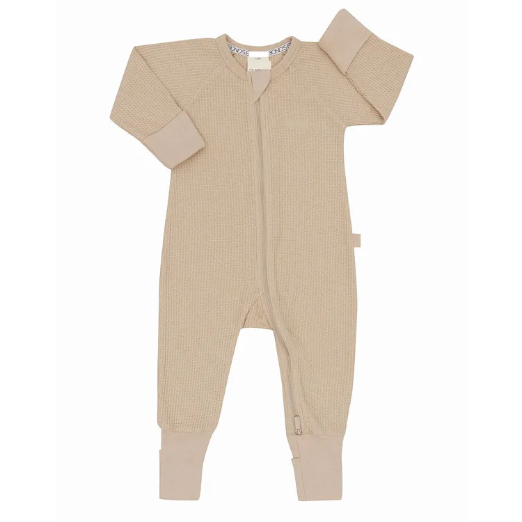 OEM Custom High Quality Apparel Processing Services Long Sleeve Zipper Printing Baby Boys Clothing Romper Custom Kids Clothing
