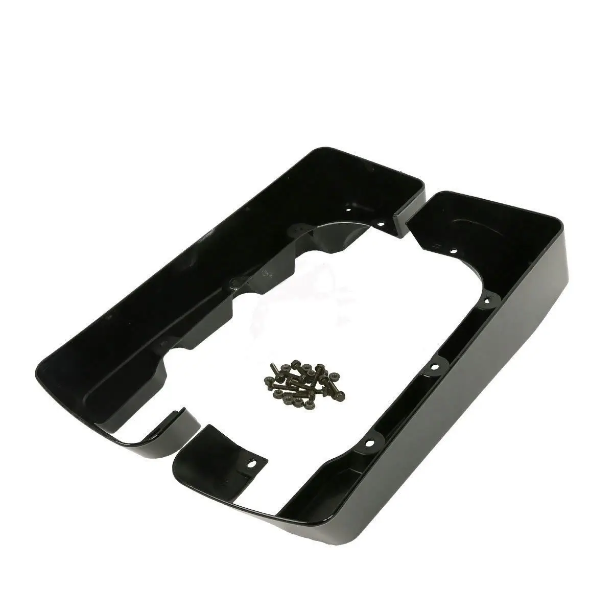 ABS Plastic 6' Double Cut Fits Harley Touring 1994-2013 Hard Saddlebag Extensions Stretched Saddle bags