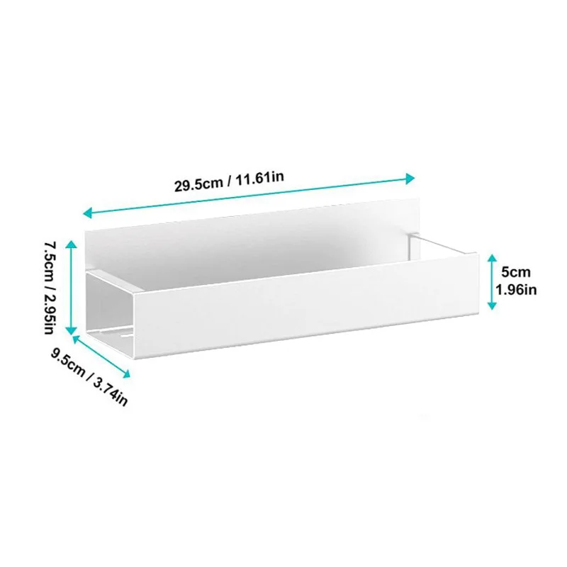 Custom Kitchen Magnetic Fridge Storage Shelf Moveable Wall Mounted Metal Holder For Kitchen Spice Jars Magnetic Fridge Rack