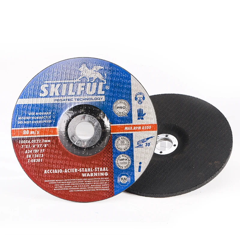 High Quality Wholesale Abrasive Tools For 7 inch Angle Grinder Skilful Series 180*6*22.2 mm Grinding Disc