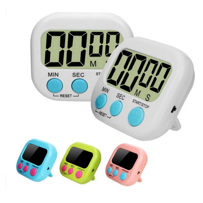 Electronic Countdown Sports Magnetic Digital Kitchen Cooking Shower Study Stopwatch Timer
