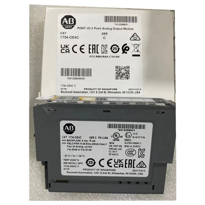 Новый Спот 1734-OE4C 1734OE4C точка I/O 4-точечный аналоговый выходной модуль