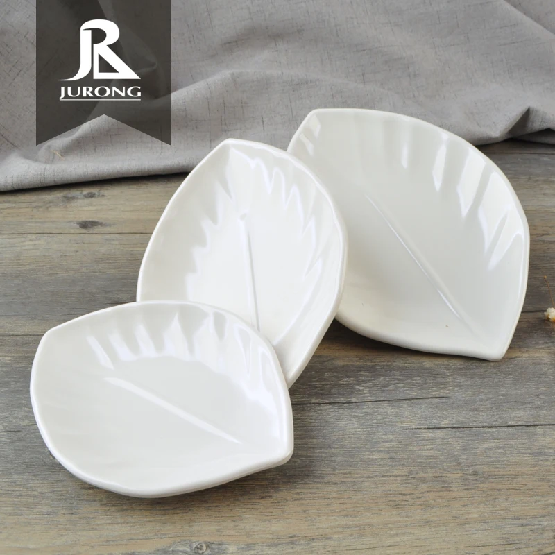 New product unique shape melamine banana leaf prints unbreakable 7 inch plastic plates