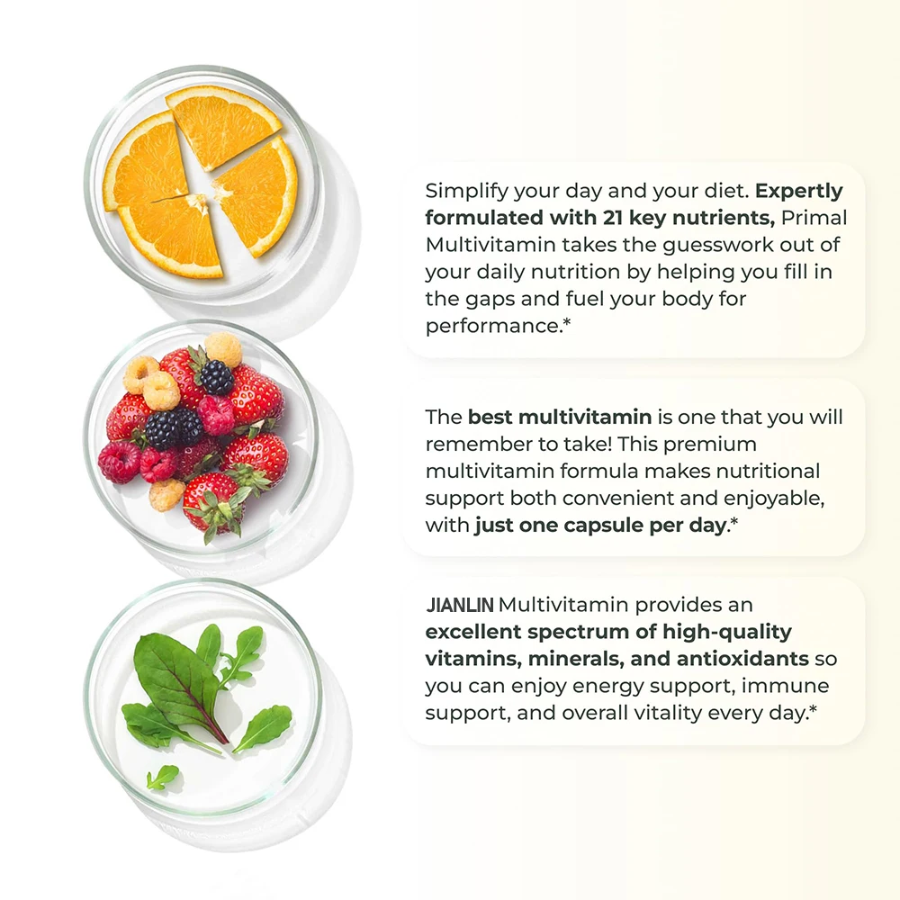 OEM Vitamin Minerals Supplement Capsules For Immune System Multivitamin Capsules