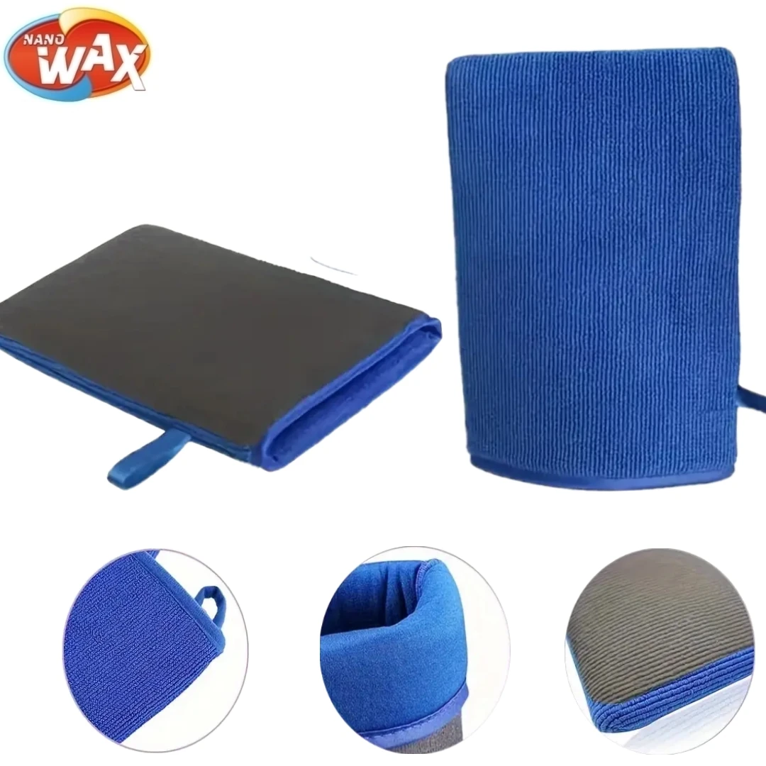 NanoWax Professional magic car wash medium towel gloves clay stick gloves car beauty high quality anti-scratch gloves sponge rag