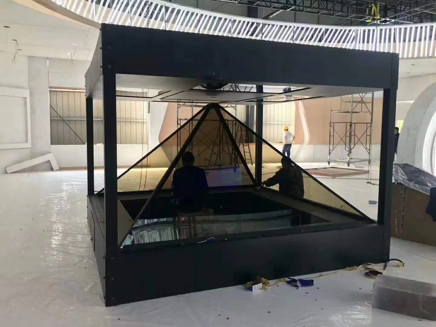 Manufacturer Supply 3d Showcase Holographic Display Cabinet For Exhibition