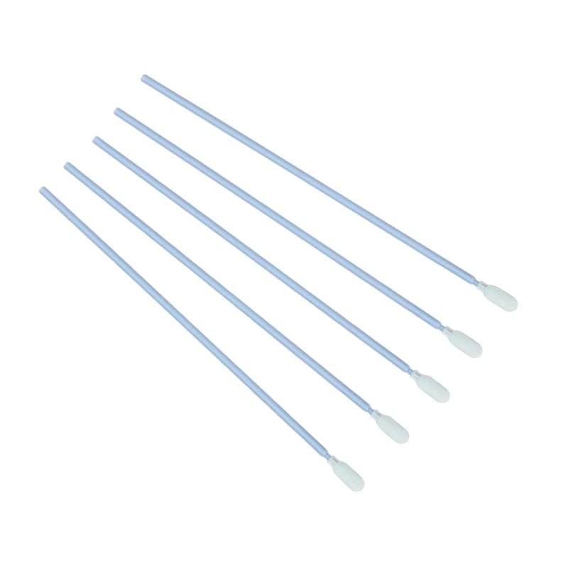 Long Handle Laundered Knitted Double Layer Cloth Head Clean Room Polyester Swab For Cleaning Circuit Boards