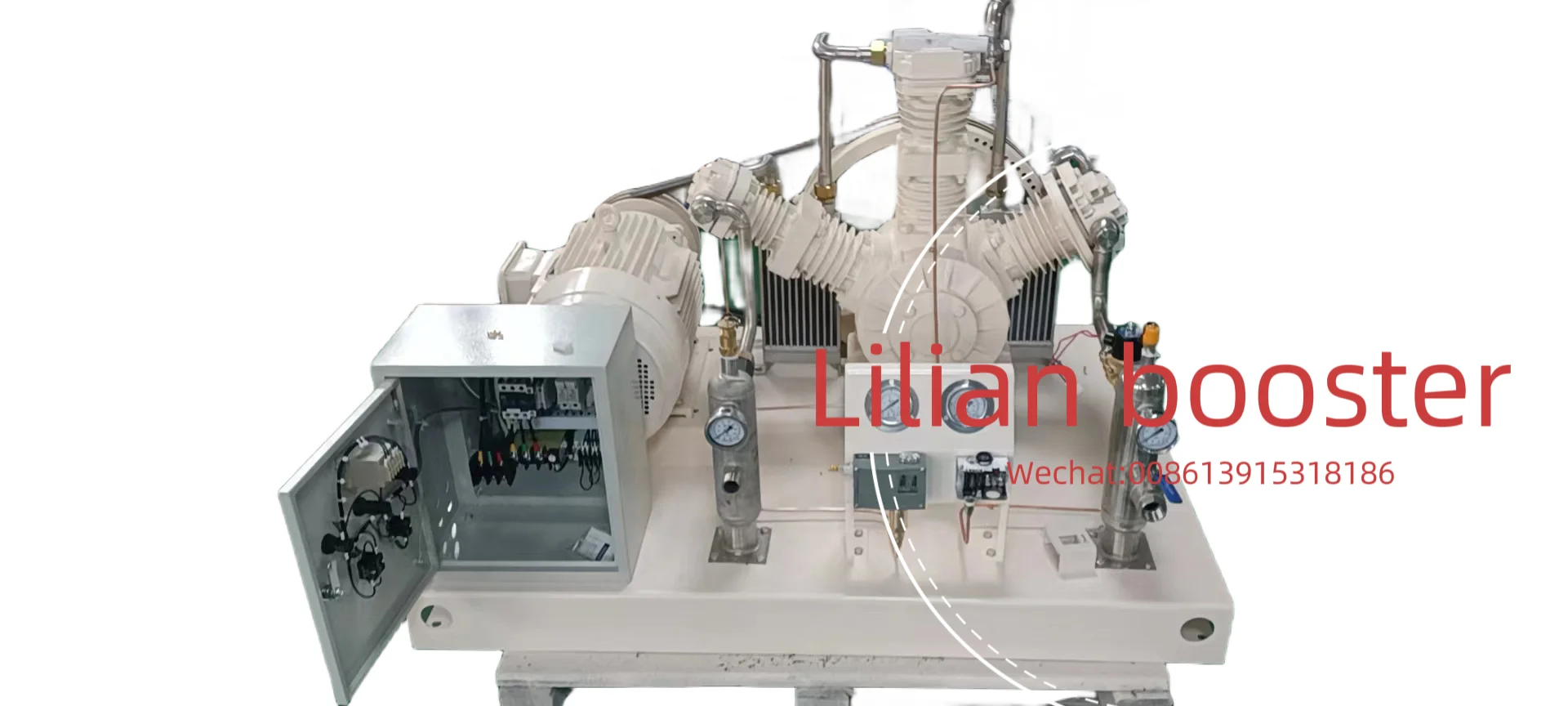 professional  safety assured   stable and noiseless 80M3 per hour 150bar nitrogen gas booster pump