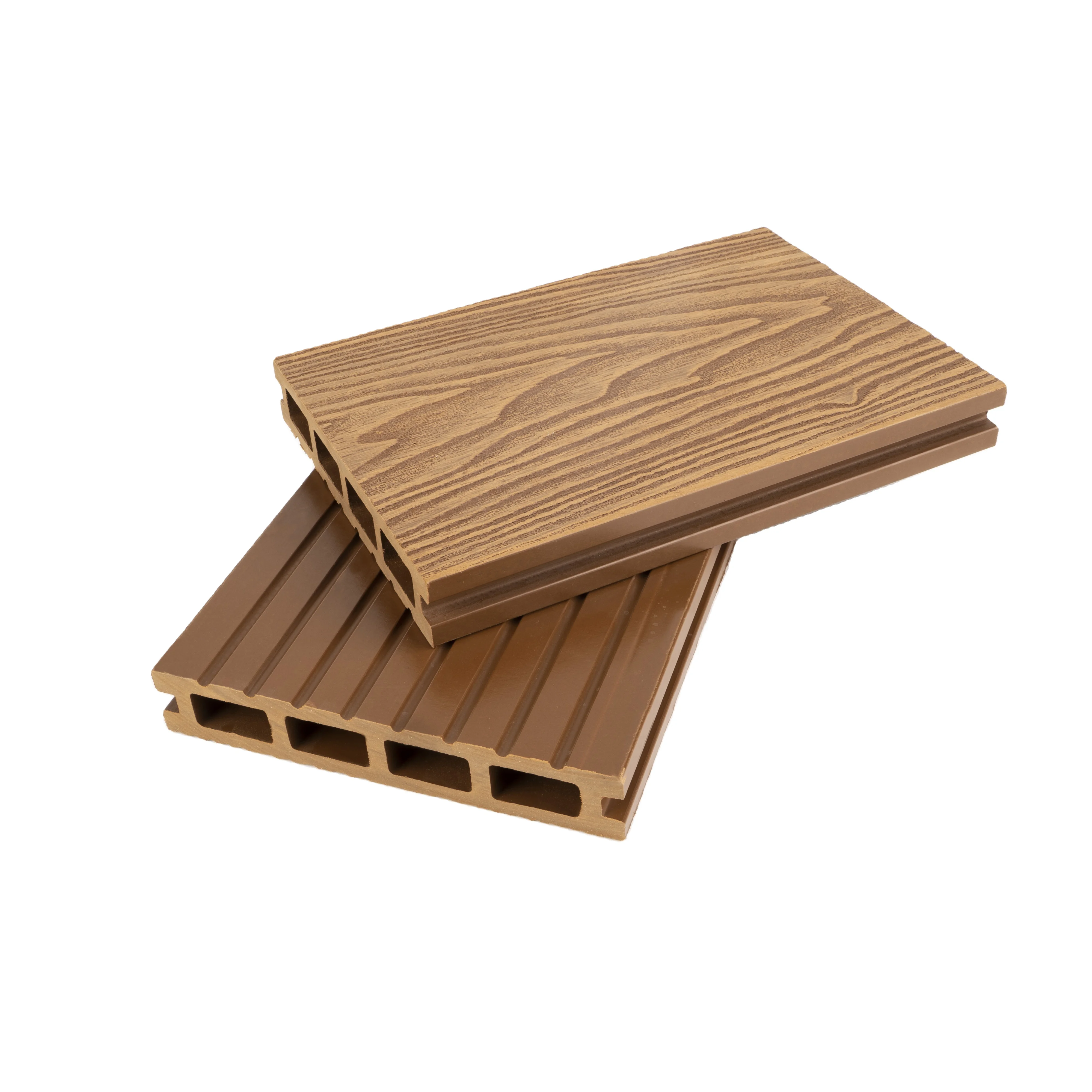 2024 New Design K140-24A WPC Hollow Decking Top Supplier Modern 3D Embossed Engineered Wood Facade Flooring Wholesale