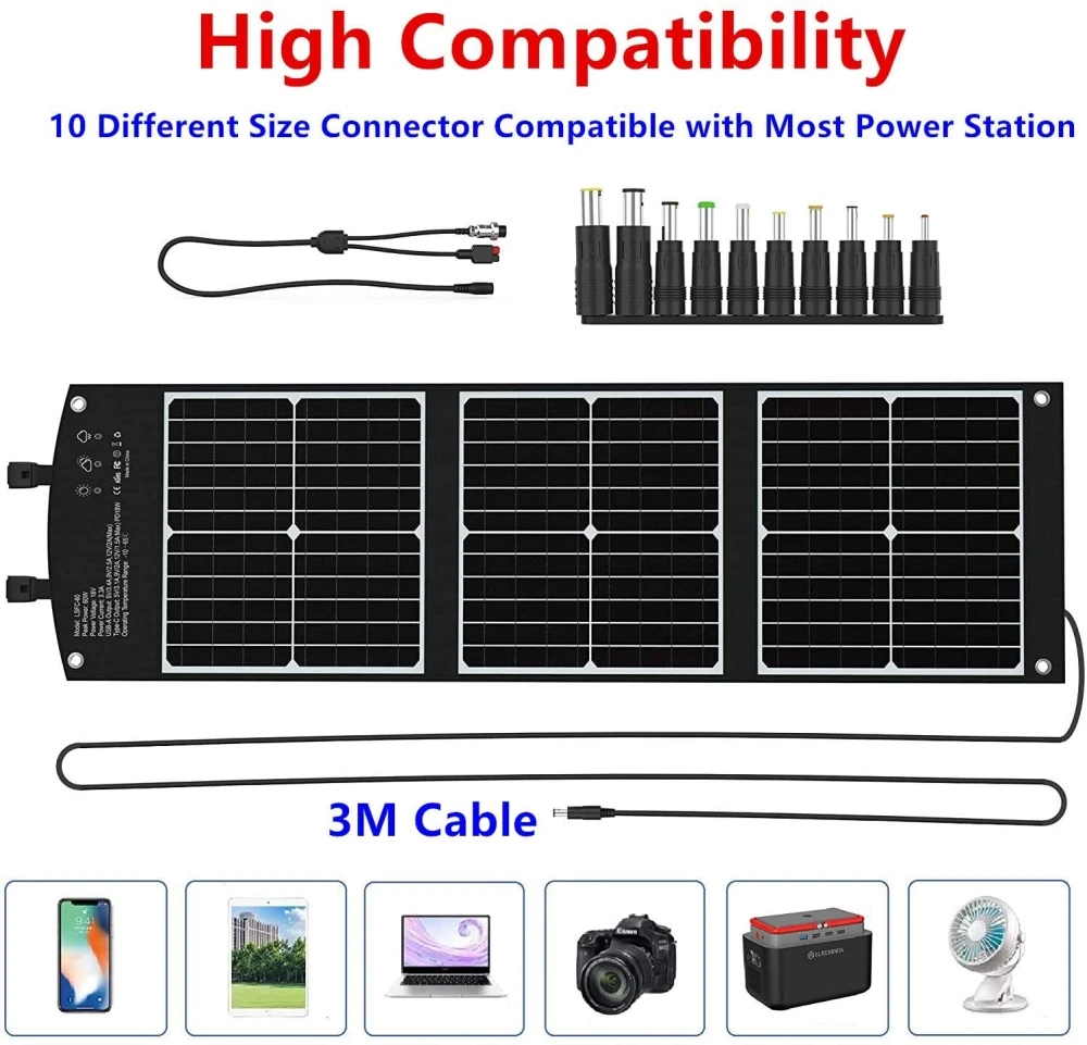 Camping Power Station Battery charger Wholesale Portable  Foldable Solar Panel