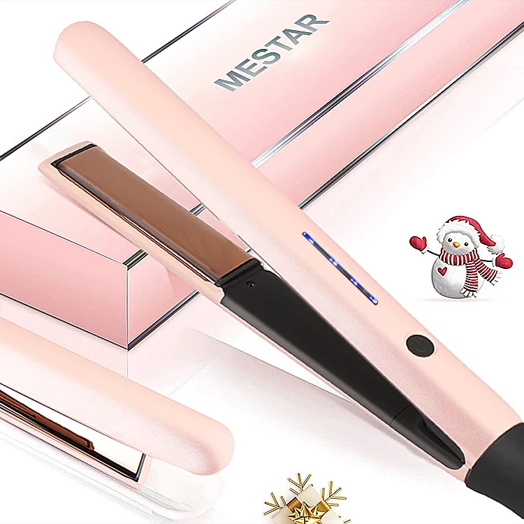 Custom Low MOQ Private Label Heat Up Fast Portable Ceramic Hair Straightener Mini Flat Irons