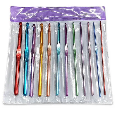 Knitting tools sweater needle seven color alumina crochet length 15CM 12pcs a set