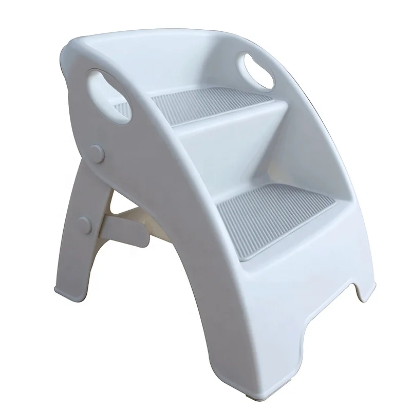 Baby plastic double stool baby toddler double foot stool baby bathroom kitchen toilet training step stool