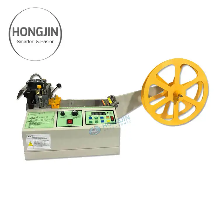 Automatic Computer Strip Webbing Fabric Paper Hot Balde Cutting Machine