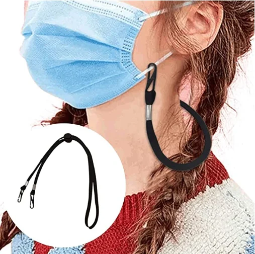 Adjustable Length Face M ask Mascara Lanyard  Handy & Convenient Safety M ask Holder Comfortable Around The Neck Rest& Ear Saver