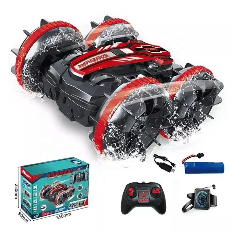 Car Toys 6-12 Year Old Boys Amphibious 2.4 GHz RC Stunt Car Christmas 4WD Off Road Monster Truck  Remote Control Car for Kids
