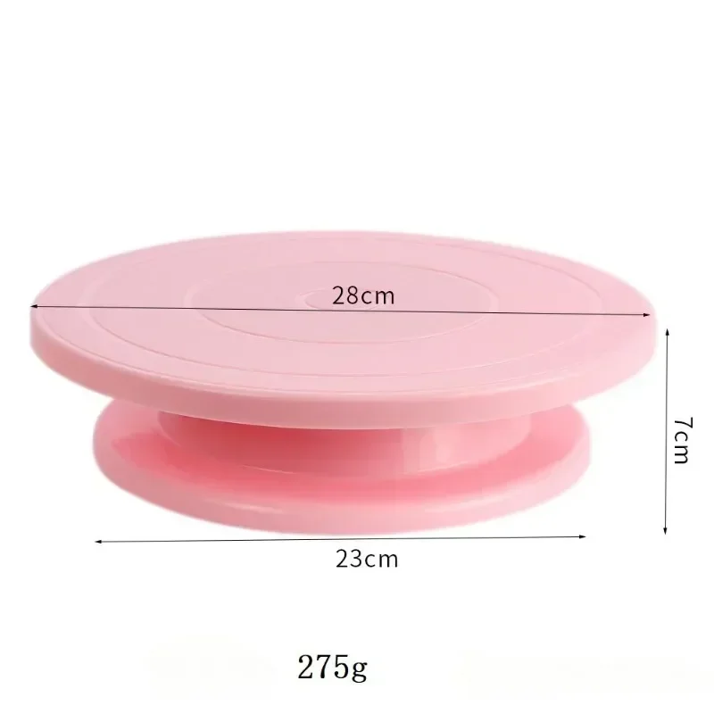 Cake Rotary Table Mini Plastic Fondant Cake Turntable Revolving Platform Round Cookie Stand Rotating Home Kitchen Accessory