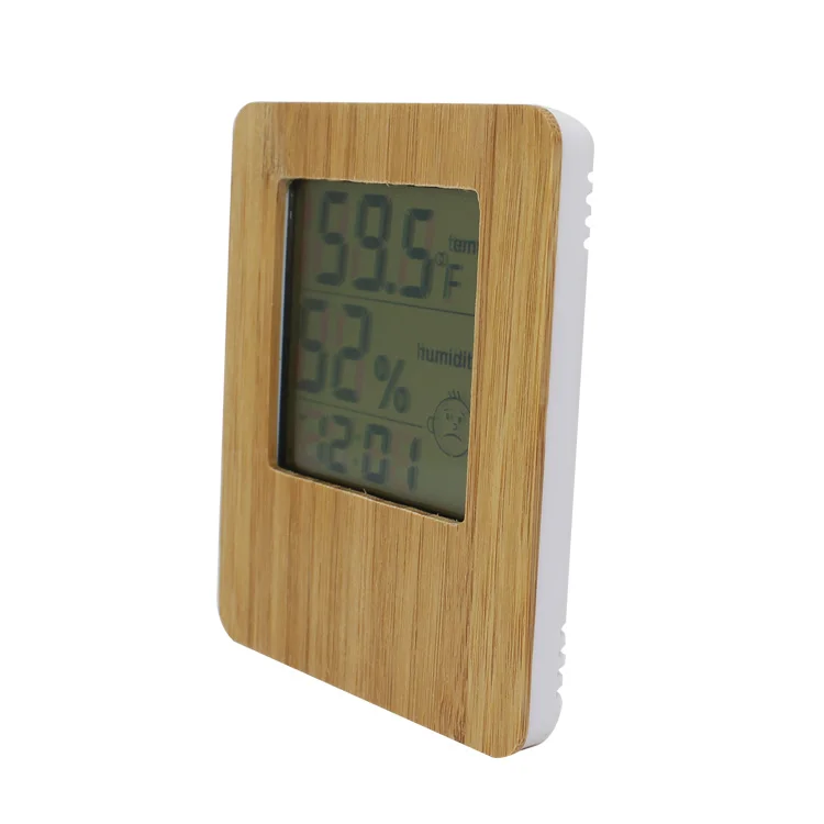 Multi function Temperature and Humidity Display Smiley Face Weather Forecast Alarm Clock