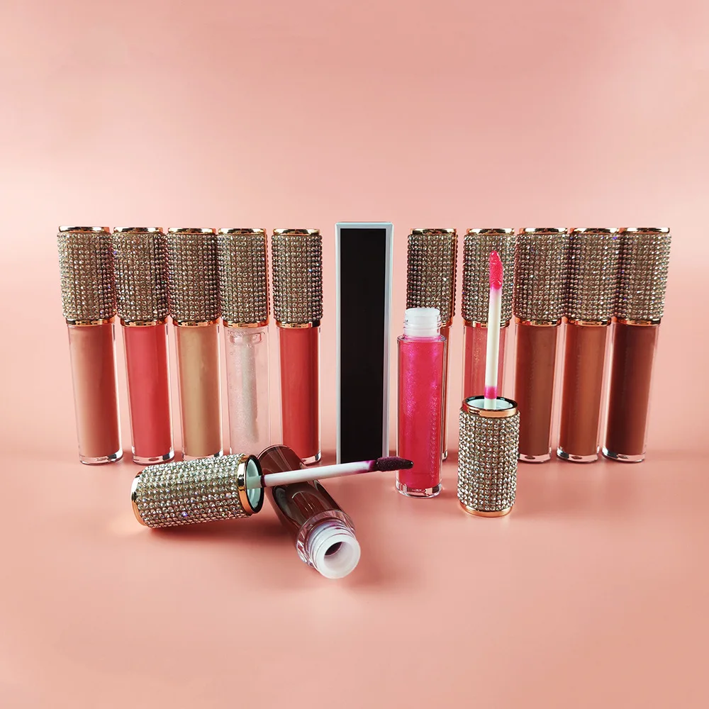 Поставщик Косметики, набор контейнеров для блеска для губ, тюбики, пользовательская этикетка, блеск для губ