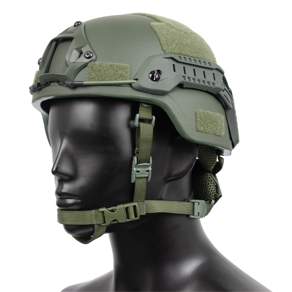 OBSHORSE Aramid And PE MICH Helmet With Rails New Upgrade Suspension Ear Protection System Tactical Combat MICH 2000 Helmet