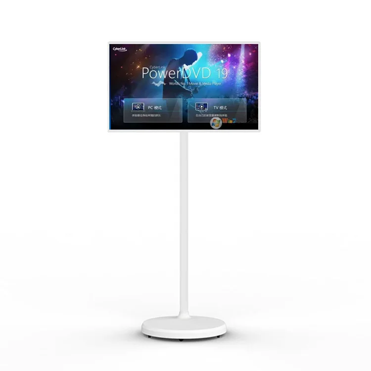 Интерактивный 21,5 Дюймов резервный смарт-телевизор монитор ЖК-1080p Портативный сенсорный экран вращающийся Телевизор для фитнес-кухни