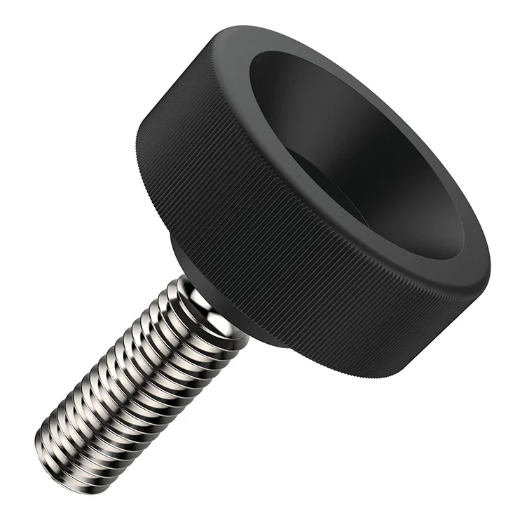 
Customized plastic stainless steel grub thermoplastic knurled thumb screws 
