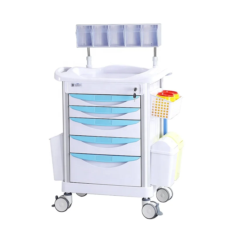 Hot selling anesthesia car manufacturers wholesale custom medical carts high quality abs hospital emergency vehicles