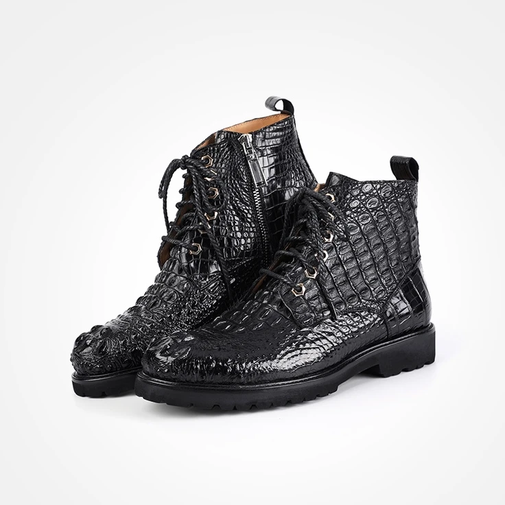 Original crocodile shoes and boots shoe crocodile fashion mens alligator shoes wholesale