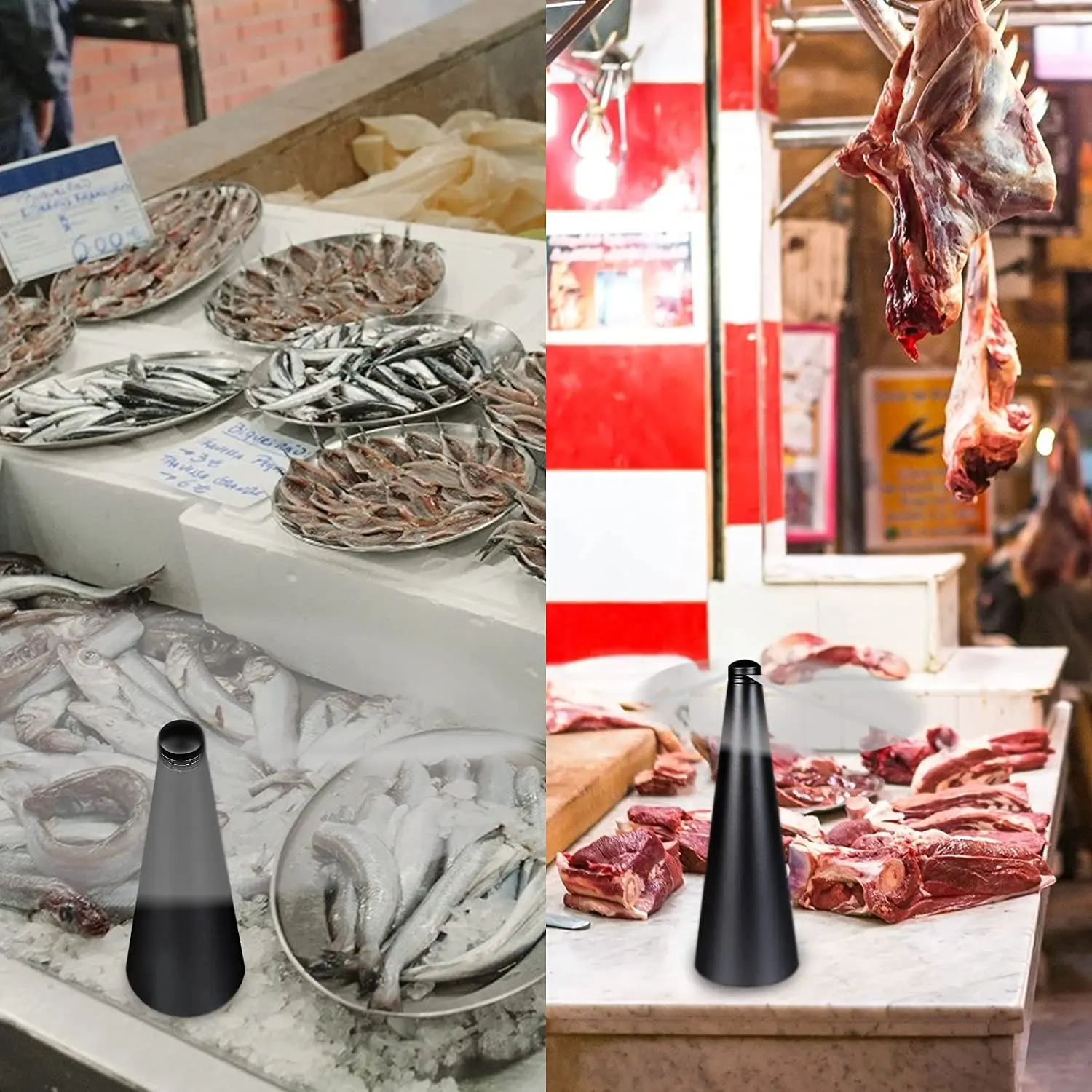 Portable battery  USB charging picnic revolving  table-fly-fan for tables flies rechargeable tabletop bug and fly deterrent fan