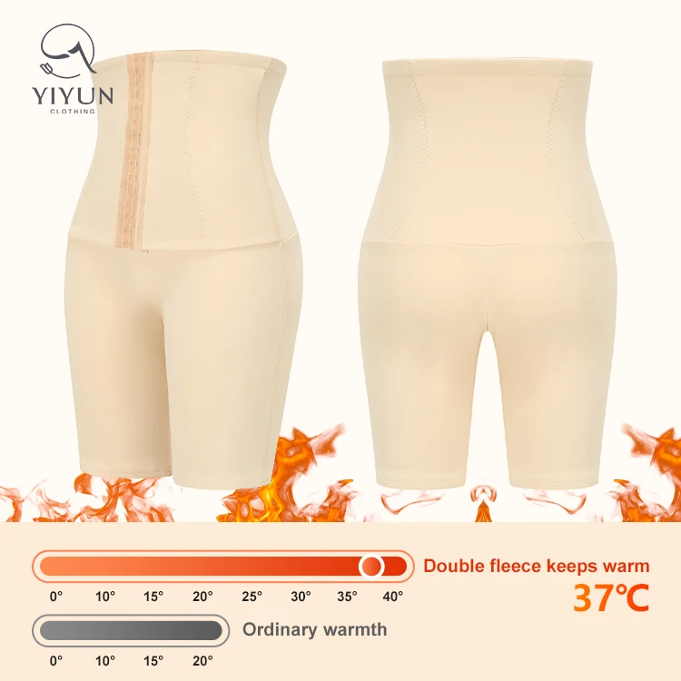 Oucheng 2022 New Winter Thermal Velour Body Shapers Fajas Tummy Control Corset Dralon Warm Thick Shapewear Panties For Women
