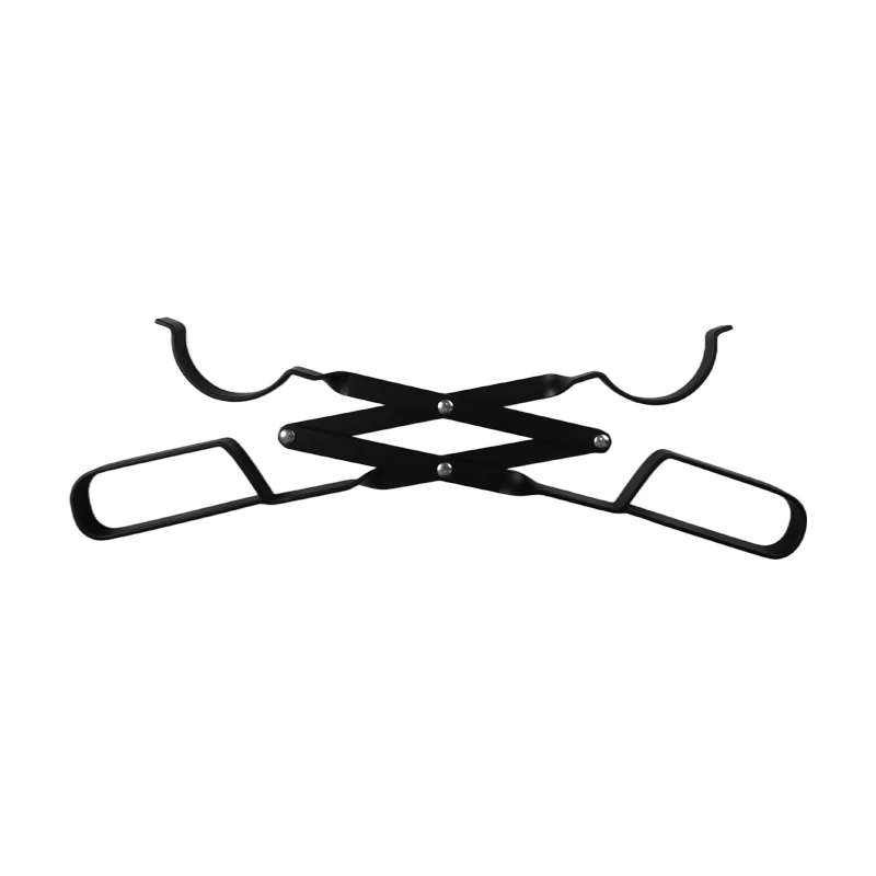 VODA Iron Fireplace Tongs and Log Grabber with Stainless Steel Handle