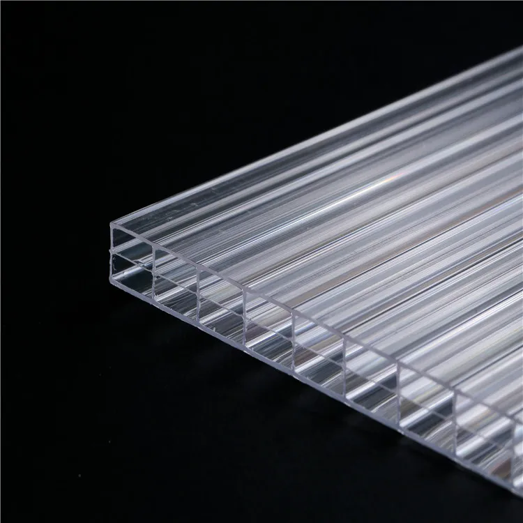 Clear Plastic Polycarbonate Compact Triple Wall Sheet Polycarbonate sun sheet