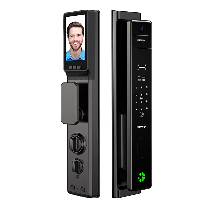 Face Identification Fully Automatic Smart Door Lock With Wifi Camera Tuya APP Voice Intercom Digital Password Door Lock