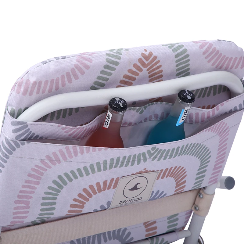 Custom Logo Portable Modern Design Outdoor Sitting Lounger Aluminium Frame Camping Beach Lounger