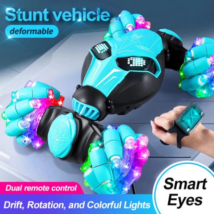 2024 New 4wd 2.4g Watch Remote Control Drift Stunt Twisting Car Electric Toy 360 Rotation Charging Hand Gesture Control Rc Car