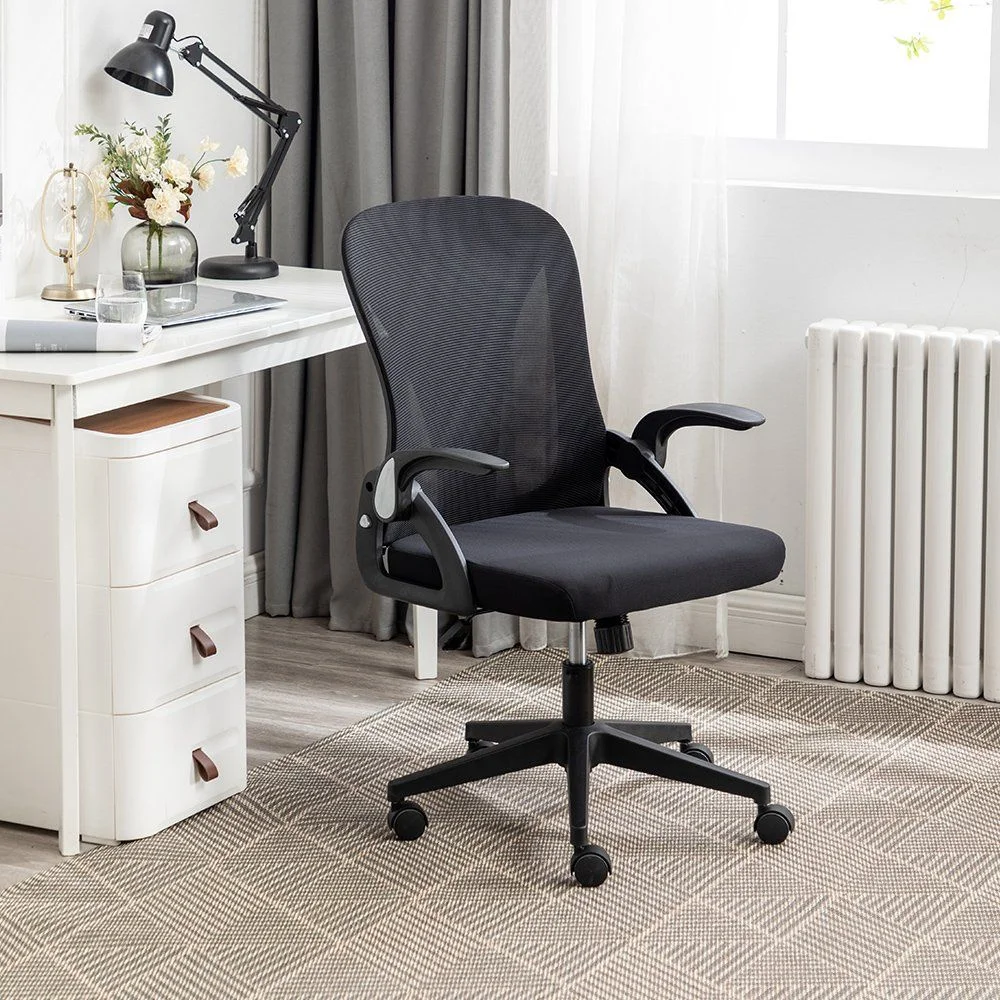 Modern Mid Back Foldable Computer Swivel Executive Office Mesh Chair Bedroom Comfortable Ergonomic Study Lift Chair