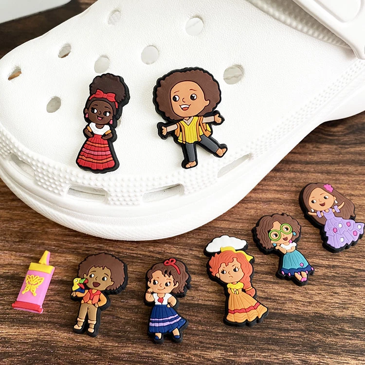 2022 New Designer Wholesale Anime Cartoon Encanto Movie Croc charms Luxury for Kids Shoe Decoration Charms Accessories
