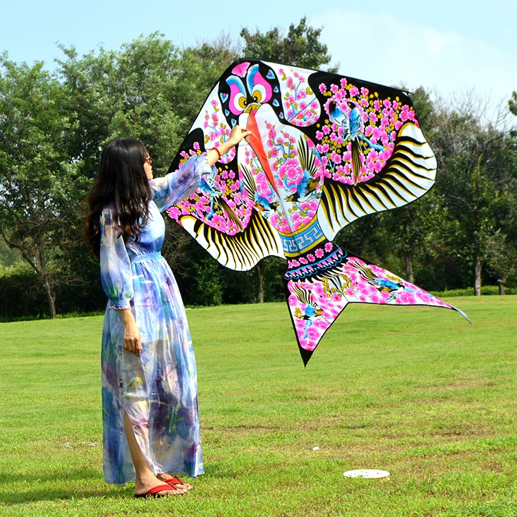 wholesale outdoor sport import flying big triangle swallow bird kite