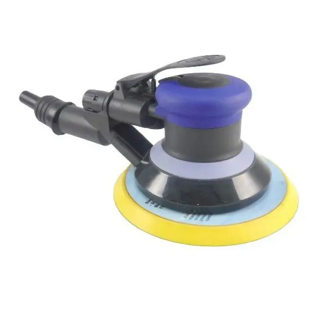 Portable High Performance 12000rpm 6 Inch Central-Vacuum Air Pneumatic Random Orbital Sander With Bottom Dust Cover