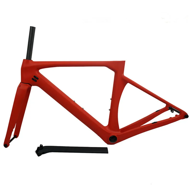 T1000 Made in China 700C disc brake 140mm carbon road racing bike frame