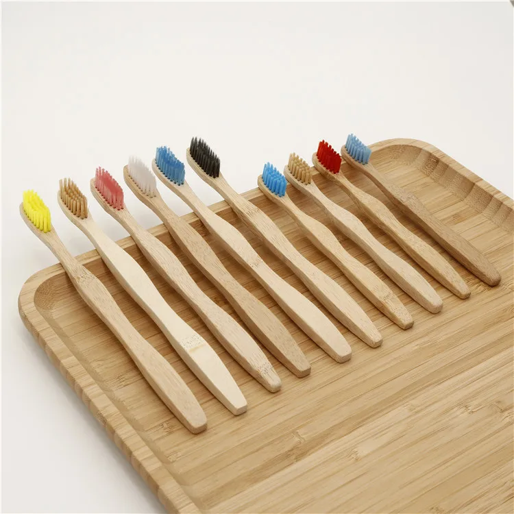  Portable custom logo family travel case bamboo toothbrush private label